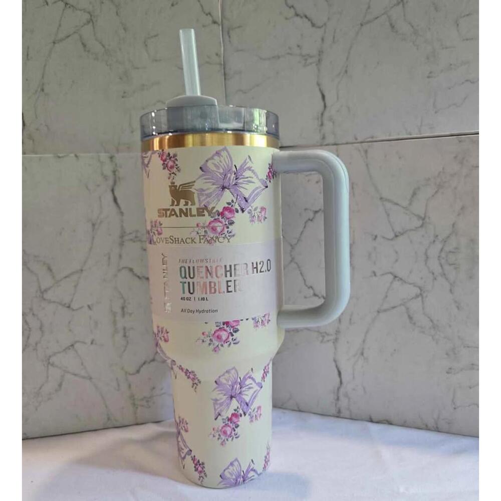 New Stanley 40 Oz Tumbler Love Shack Fancy